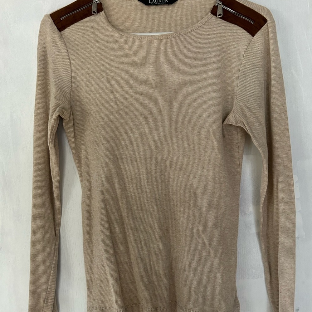Tan Long Sleeve Top